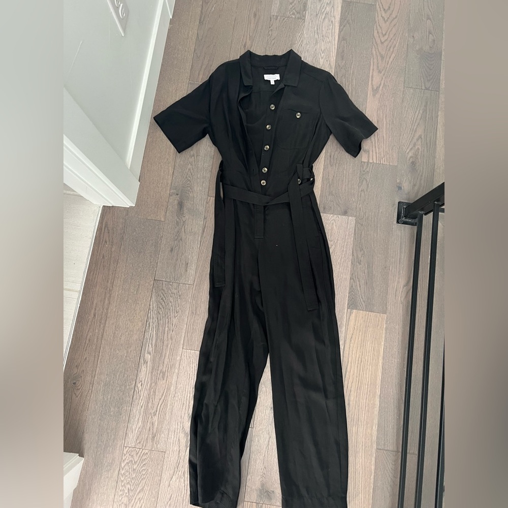 & other stories jumpsuit. Black linen